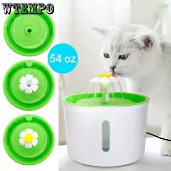 WTEMPO диспенсер для воды для кошек, товары для домашних животных, мобильный фонтан, бассейн с живой водой, автоматическая циркуляция, диспенсер для питьевой воды для кошек 2L синий