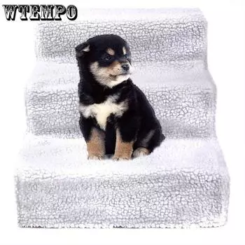 WTEMPO Dogs Creative Play Лестничное соединение Высококачественные товары для домашних животных для кошек и собак, поднимающихся по лестницам и платформам для прыжков 45*35*30CM белый