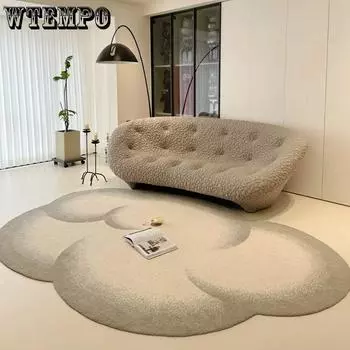 WTEMPO Гостиная Облачный стиль Ковер Диван Журнальный столик Одеяло Светильник Роскошный Коврик специальной формы для пола Простой Спальня Дом 100 * 160cm