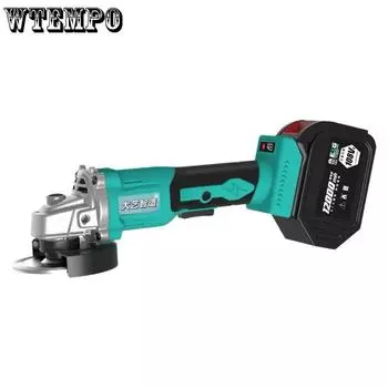 WTEMPO High Quality 2000W Powerful 6-Speed Angle Grinder Deluxe Set Cord Cutter Polisher Handheld Power Tool 11000R 1 battery