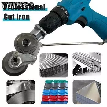 WTEMPO Электрический сверлильный станок Вспомогательный резак Металлическая железная жесть Инструмент для быстрой резки Трудосберегающий электрический сверлильный станок Модернизация аксессуаров A серый