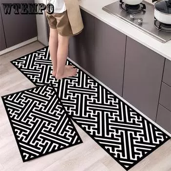 WTEMPO Kitchen Carpet Bathroom Entrance Carpet Bathroom Dirt Resistant Mat Floor Mat 40*60cm