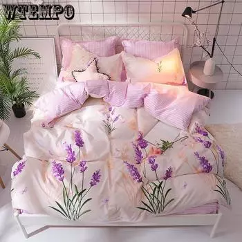 WTEMPO комплект пододеяльника текстильный домашний бумажный самолетик 2/3/4 комплект постельного белья двуспальное постельное белье постельное белье Twin cover 150by200