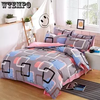WTEMPO Комплекты пододеяльников, постельное белье, одеяло, пододеяльник, наволочка, домашний декор, спальня single 3pcs 150by200