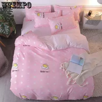 WTEMPO комплекты постельного белья с принтом King Queen Size, пододеяльник с бабочкой, покрывала, льняное постельное белье twin cover 150by200