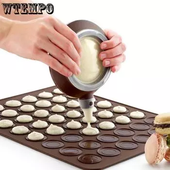 WTEMPO Коричневый новый набор для украшения торта макароны, чайник, соковыжималка для крема, горшок для украшения шоколадного джема, аппликатор для крема, креативные инструменты для выпечки своими руками 10.1*3.7cm коричневый
