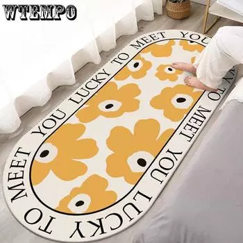 WTEMPO Ковер для спальни, прикроватный коврик, коврик для окна, коврик для ног дивана, прямоугольный коврик для пола, ковер для детской спальни 40 * 120cm