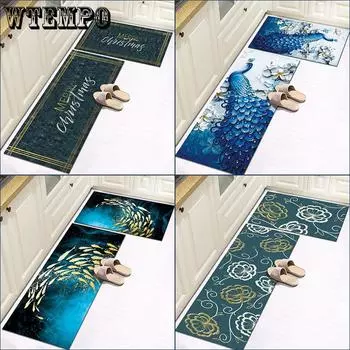 WTEMPO Коврик для кухни, напечатанный на ковре, толстый коврик для ног, напольный коврик, простой дверной коврик в дверной коврик 40*60cm