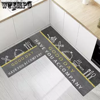 WTEMPO Light Luxury and Fresh кухонный коврик для пола, прикроватный ковер с длинными полосками, ковер для входной двери 40*60CM