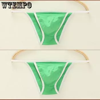 WTEMPO Men s Underwear Breathable Low Waist Sexy One-piece Thong M