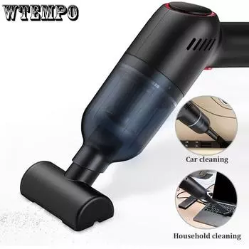 WTEMPO мини-автомобильный пылесос с сильным всасыванием 45000 PA портативный ручной автоматический пылесос для офиса, дома, автомобиля 20*16*9cm белый
