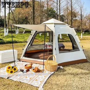WTEMPO Наружная водонепроницаемая палатка, большая палатка для кемпинга, полностью автоматическая и портативная, товары для кемпинга 240*210*135cm
