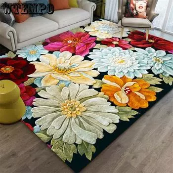 WTEMPO Nordic Carpet Living Room Carpet Home Sofa Bedside Carpet Large Area Floor Mat 80*120cm