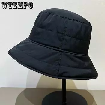 WTEMPO однотонные хлопковые панамы из смеси женского хлопка, теплые, высокого качества, ультралегкие шляпы на осень-зиму One Size хаки