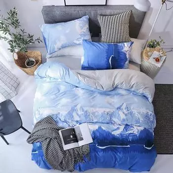 WTEMPO Пододеяльник 4шт радуга премиум яркий комфортный Twin 3Pcs Size