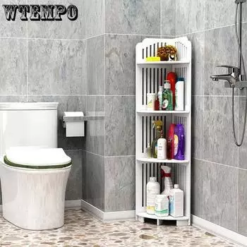 WTEMPO стеллаж для хранения туалета напольный угловой настенный многослойный стеллаж для хранения ванная комната туалет стеллаж для хранения ванной комнаты