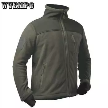WTEMPO тактическая одежда военная флисовая куртка осень-зима мужская армейская полярная теплая мужская куртка верхняя одежда Jaquetas Masculino S серый