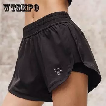 WTEMPO удобные спортивные шорты с эластичной резинкой на талии, женские повседневные брюки, студенческие брюки с большим карманом для спортзала, стадиона, игровой площадки, фитнеса XL белый