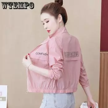 WTEMPO Женская куртка, защитная одежда от солнца, тонкая летняя защита от ультрафиолета, дышащее повседневное пальто, женская верхняя одежда M