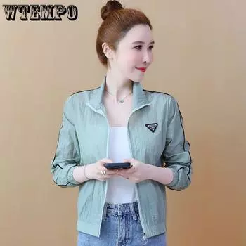 WTEMPO Женская короткая куртка, защитная одежда от солнца, тонкое летнее дышащее повседневное пальто с защитой от ультрафиолета, женское M