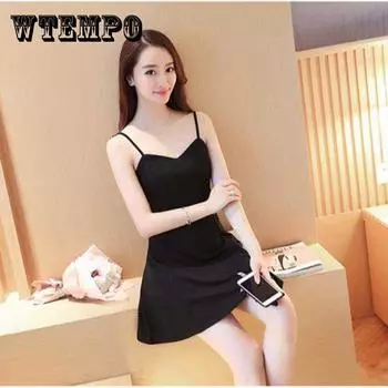 WTEMPO женское однотонное платье принцессы на весну и лето, платье трапециевидной формы без рукавов с открытой спиной и плечами для девочек, тонкое платье трапециевидной формы на бретельках XXL красный