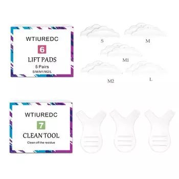 WTIUREDC Набор для подтяжки ресниц Набор для завивки ресниц Профессиональный набор для завивки ресниц разноцветный