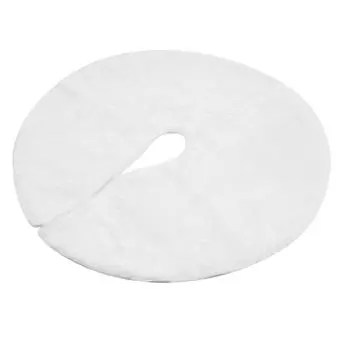 Юбка для рождественской елки Wtoyu 120 см, белая пушистая юбка для рождественской елки, чехол для юбки с снежным пушистым ковриком для елки 78cm белый