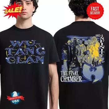 Wu-Tang The Final Chamber 2025 Футболка ограниченного выпуска - Подарок для друзей - Уличный топ мужской футболки M