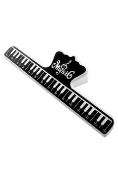 wumio Music Music Keyboard Sheet Holds Simple Clip, Black, Clip, Design, Music, Children, Piano, Guitar, Lessons, Pages, Clip, Plastic, Recital,