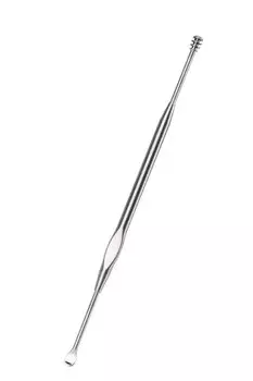 wumio Stainless Steel Ear Pick 1 Spoon Screw Ear Cleaning Ear Wax Spiral Easy to Hold Weight Orientation Sturdy Durable Portable Cool Ear Pick Simple