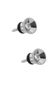 wumio Strap Pin Set of 2 Silver End Pin Guitar Folk Guitar Electric Guitar Ukulele Strap Pin Installation Fixation Screw Fixation Pilot Hole Body