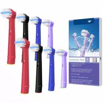 WuYan Brown Oral B совместимая электрическая зубная щетка сменная щетка совместимая щетка базовая щетка EB20 для взрослых (8 цветов)