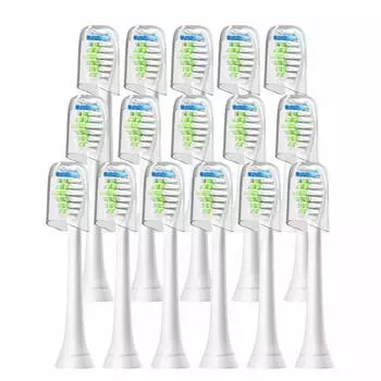 WuYan Compatible Philips Electric Toothbrush Replacement Brush Compatible Diamond Clean 16 Pieces