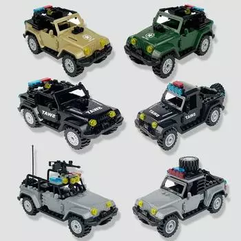WW2 военная машина спецназа, армейский автомобиль, строительные блоки, кирпичи, классическая модель, фигурка, игрушки для мальчиков, подарок для детей