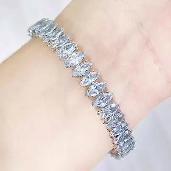 WWJ Элегантные аксессуары для рук молодой женщины, блестящие оливковые циркониевые оправы, регулируемые свадебные украшения, подходящие к свадьбе золотой