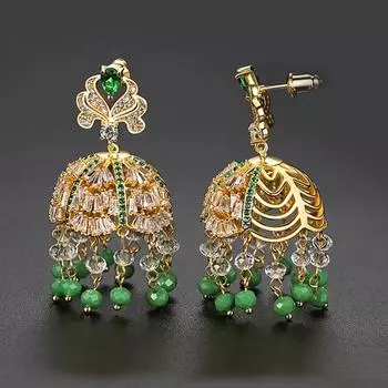 WWJ Нежные серьги ручной работы с кисточками, украшения с сапфиром синего, желтого, золотого цвета синий