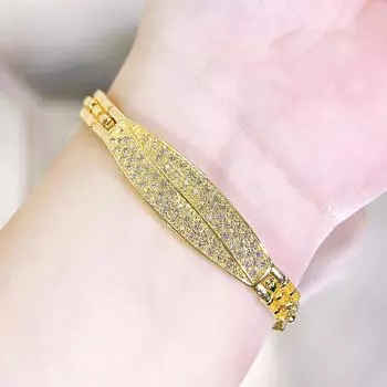 WWJ Simple этнический стиль золотой мини-браслет для тенниса с фианитами, женские украшения для банкета, помолвки, вечеринки, аксессуары золотой