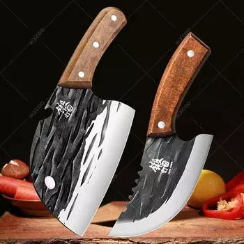 WXCOO Кухонный нож из нержавеющей стали, выкованный вручную, профессиональный нож для разделки рыбы, мяса, овощей, бытовые кухонные принадлежности