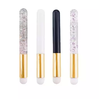 WXVOVXW Concealer 4 set of lip makeup round makeup makeup lipstick lipstick lip portable lip easy to cosmetic portable brush, colors, 4, brush, brush,