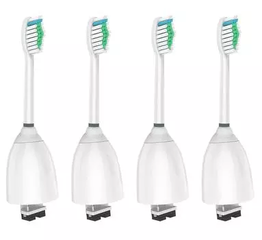 WyFun Toothbrush 4 Pack for Philips Sonicare E Series includes Clean e HX7030 Philips Brush Handles Heads, Elite, Essence, Advanced, Care, Extreme,