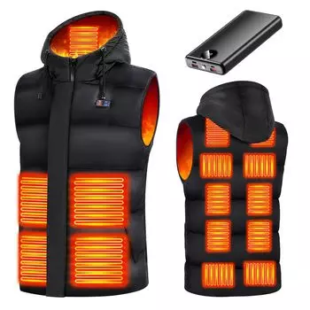 выпущен в Японии Электрический обогрев Отопление Большая мощность Обогреватель Тонкий USB-порт Быстрый 15 точек обогрева Передний и задний независимый Обогрев Отопление