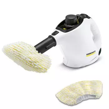 выпуск в Karcher Пароочиститель SC1 MINI Компактная модель, идеально подходящая для повседневного использования Удобный Легкий Стабильный паровой котел нагревается при высокой температуре