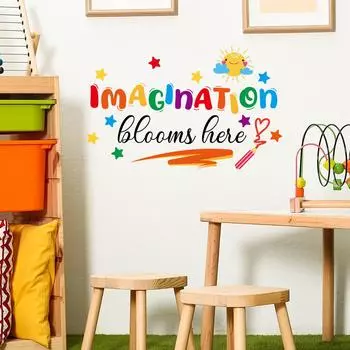 WZ9018 Нарисованный английский слоган для спальни, гостиной, украшения дома, настенная наклейка 30*59cm/WZ9018