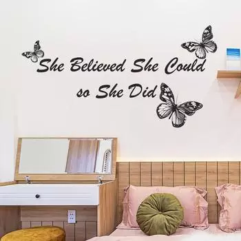 WZ9040 Вдохновляющий английский слоган для спальни, гостиной, кабинета, домашнего фона, ландшафтного дизайна, декоративной настенной наклейки 30*59cm/WZ9040