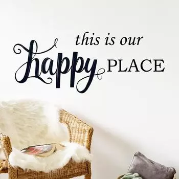 WZ9058 English Slogan Bedroom Living Room Wall Decoration Wall Sticker Self-adhesive 30*59cm/WZ9058