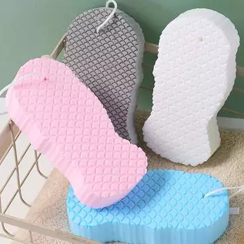 взрослый Ванна Губка для ванной комнаты Кожа Душ девушки женщины Тело Отшелушивание ребенок рыбья чешуя Уход за кожей Массаж Скраббер серый