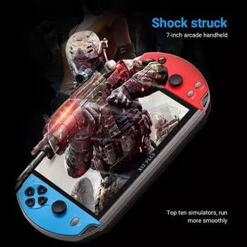 X12 PLUS 7 HD большой экран детская портативная игровая консоль с двумя джойстиками X12 5.1Inch