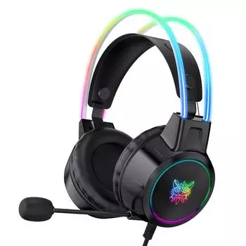 X15pro головная компьютерная гарнитура, динамические проводные наушники RGB со стерео Hd микрофоном с шумоподавлением для игры Pubg Csgo чёрный