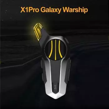 X1 Pro Motor Helmet Intercom Bluetooth-гарнитура 600M Мотоциклетные переговорные беспроводные наушники 1000 мАч Длительное время ожидания