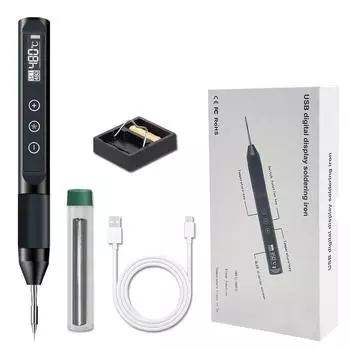 X210 цифровой USB паяльник с регулируемой температурой, умный электрический 30 Вт, быстрая нагрев, портативная сварочная станция, оригинальный комплект для ремонта